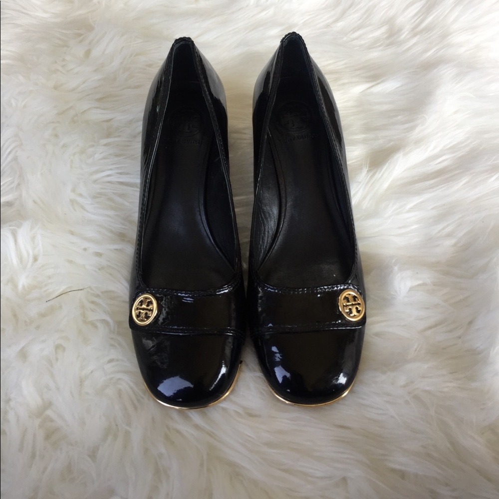 Tory Burch Marion Patent Leather Pumps